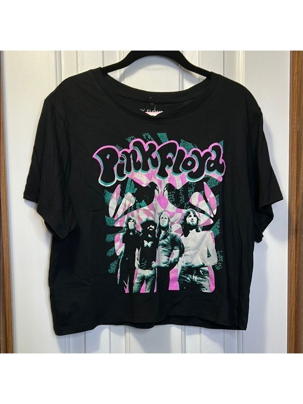 Pink Floyd Black and Pink Retro Graphic Tee